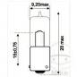 Preview: Lampe 12V6W BAX9S   Inhalt 1 Stück