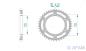 Preview: AFAM Kettenrad Stahl Teilung 525, Zähne 41