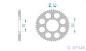 Preview: AFAM Kettenrad Alu Teilung 420, Zähne 39
