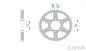 Preview: Kettenrad Stahl Teilung 428, Zähne 54