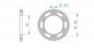Preview: Kettenrad Stahl Teilung 428, Zähne 44