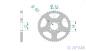 Preview: Kettenrad Stahl Teilung 420, Zähne 32