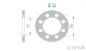 Preview: AFAM Schlamm Kettenrad Alu Teilung 420, Zähne 46