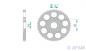 Preview: AFAM Kettenrad Alu Teilung 428, Zähne 54