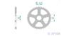 Preview: Kettenrad Stahl Teilung 420, Zähne 44
