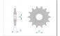 Preview: AFAM Kettensatz Alu, TM MX 250 F Cross, mit A520MX4-G Kette