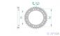 Preview: AFAM Kettensatz Alu, HONDA CBR 954 RR Fireblade 2, mit A525XSR2-G Kette