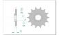 Preview: AFAM Kettensatz, SUZUKI DR 350 S L, mit A520XLR2 Kette