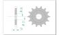Preview: AFAM Kettensatz, SUZUKI SP 370 B, mit A520XLR2 Kette