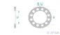 Preview: AFAM Kettensatz Alu, SUZUKI PE 250 N, mit A520MR2-G Kette