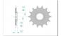 Preview: AFAM Kettensatz, BETA RR 520 Enduro, mit A520XRR3-G Kette