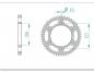 Preview: AFAM Kettensatz, DERBI 125 Mulhacen Cafe, mit A428R1-G Kette