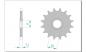 Preview: AFAM Kettensatz, RIEJU MRX 50, mit A420R1-G Kette