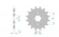 Preview: AFAM Kettensatz, ORCAL NK 01 125, mit A428R1-G Kette