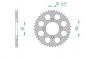 Preview: AFAM Kettensatz Alu, SCORPA SY 250 Long Ride, mit A520MR2-G Kette