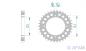Preview: AFAM Kettensatz Alu, LAVERDA 1000 3CL, mit A630MO-88 Kette