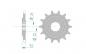 Preview: AFAM Kettensatz Alu, HM-HONDA CRE 450 R Enduro, mit A520XRR3-G Kette