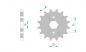 Preview: DID Kettensatz AJP PR3 125 Enduro, mit DID 428VX Kette