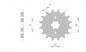 Preview: DID Kettensatz SHERCO 125 City Corp, mit DID 428VX Kette