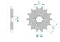 Preview: DID Kettensatz DERBI GPR 50, mit DID 420D Kette