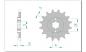 Preview: DID Kettensatz DERBI 50 Senda-R, mit DID 420D Kette