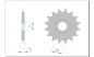Preview: DID Kettensatz FANTIC 50 Caballero Motard, mit DID 420D Kette