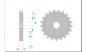 Preview: DID Kettensatz HARLEY DAVIDSON XLH 883 4 speed Sportster, mit DID 530ZVMX Kette
