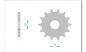 Preview: DID Kettensatz HM-HONDA CRE 125 RR Baja 2T, mit DID GB520VX2 Kette
