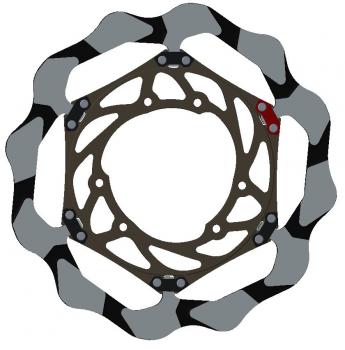 BRAKING BY4135E Oversize EPTA Batfly-Wave Bremsscheibe 280mm mit Alu Innenkranz