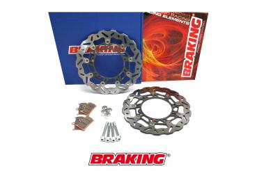 BRAKING OKWK10 Oversize Wave-Bremsscheiben Kit 300mm Yamaha XP T-Max 530