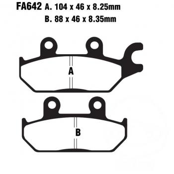 Bremsbelag EBC FA642R vorne