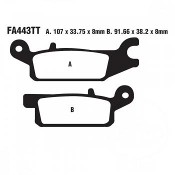 Bremsbelag EBC FA443TT vorne links