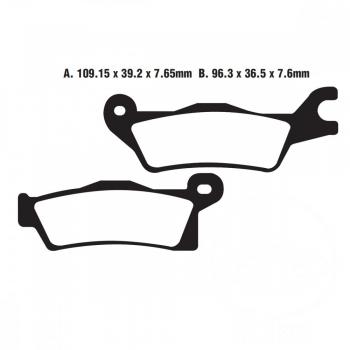 Bremsbelag EBC FA618R vorne links