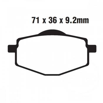 Bremsbelag EBC MXS101 hinten