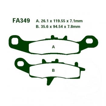 Bremsbelag EBC FA349R vorne rechts