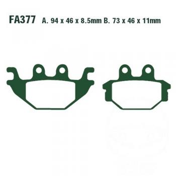 Bremsbelag EBC FA377R vorne