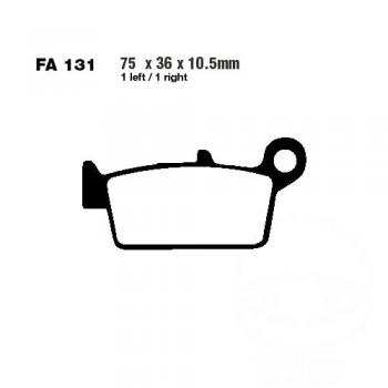 Bremsbelag EBC FA131R vorne