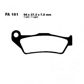 Bremsbelag EBC FA181R vorne für Brembo Sattel