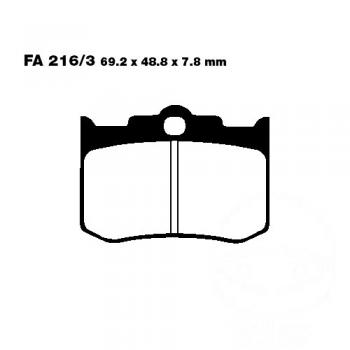 Bremsbelag EBC FA216/3HH vorne