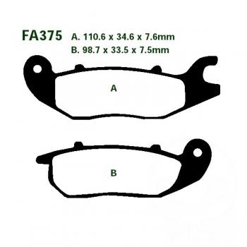 Bremsbelag EBC FA375HH vorne
