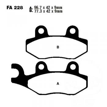 Bremsbelag EBC FA228HH vorne