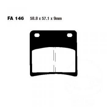 Bremsbelag EBC FA146HH vorne