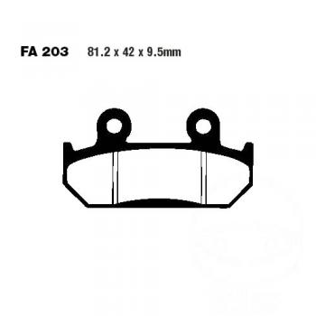 Bremsbelag EBC FA203HH vorne