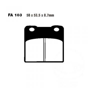 Bremsbelag EBC FA103HH vorne