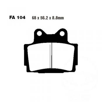 Bremsbelag EBC FA104HH vorne