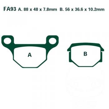 Bremsbelag EBC FA093 vorne