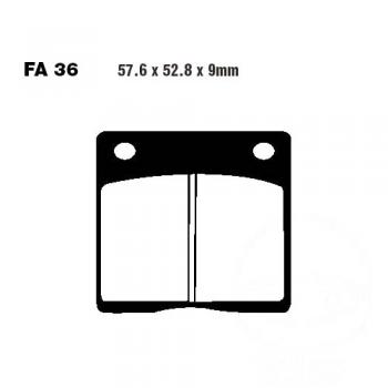 Bremsbelag EBC FA036 hinten für Bremszange GMA 2 Kolben (large) Zange model A