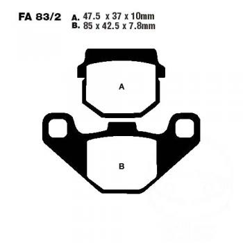 Bremsbelag EBC FA083/2TT vorne