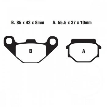 Bremsbelag EBC FA067TT vorne