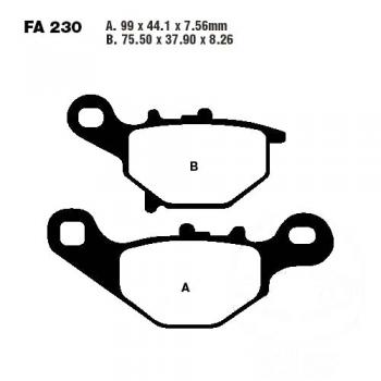 Bremsbelag EBC FA230TT vorne